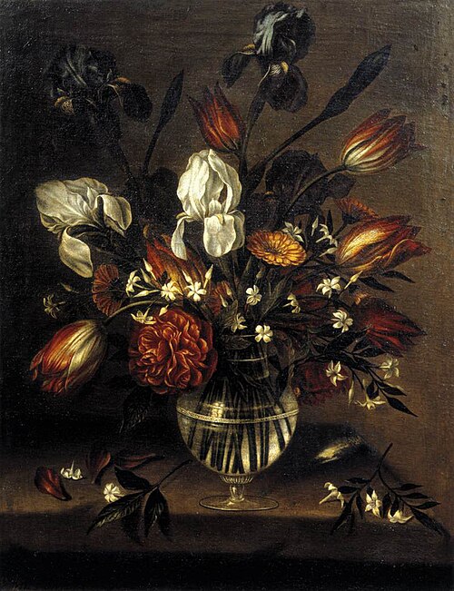Vase of Flowers, 1650, Antonio Ponce