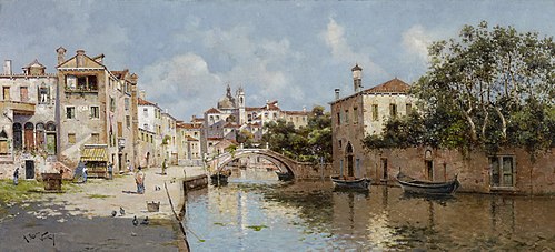 Canal vénitien, 1937, Antonio María de Reyna Manescau