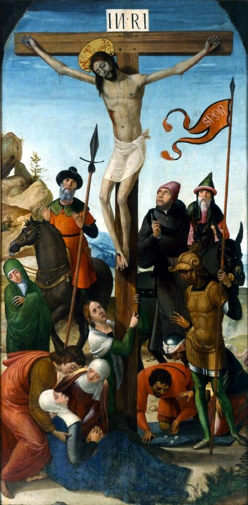 Crucifixion, 1540, Antonio de Comontes