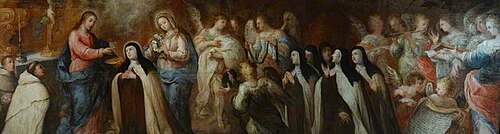 The Communion of St Maria Maddalena de' Pazzi (detail), 1659, Antonio van de Pere