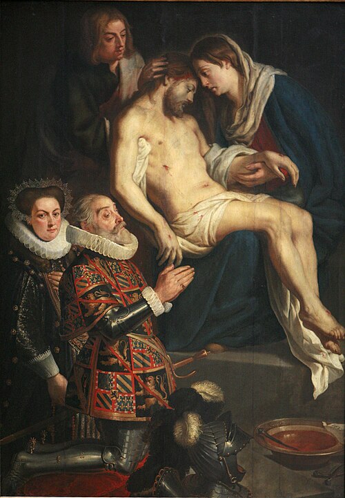 Pietà avec les portraits de Henric van Dongelberghe, bourgmestre de Bruxelles, et de sa femme Adrian, , Gaspard de Crayer
