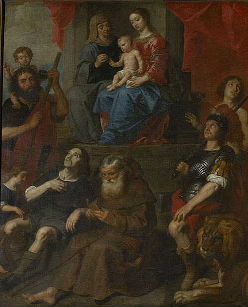 Virgin and Child with Saint Anne, 1618, Gaspard de Crayer