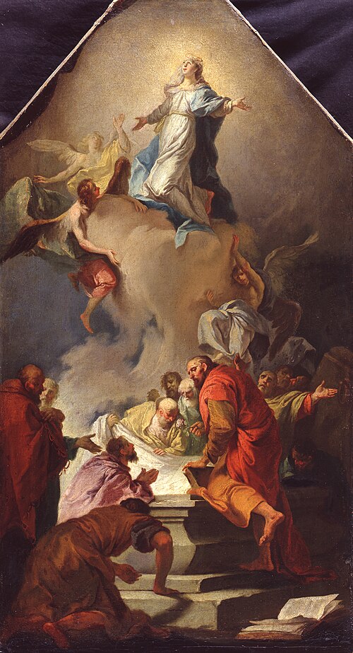 The Assumption of Mary, 1756, Martin Johann Schmidt