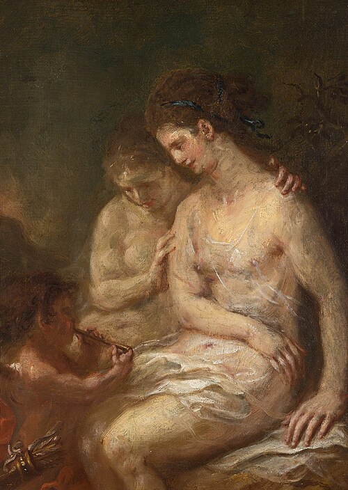 Zwei Nymphen mit Amor, 1795, Martin Johann Schmidt