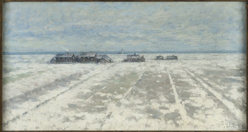 Winter Landscape. Öland Scene, 1890, Per Ekström