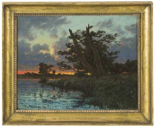 Landscape after Sunset, 1869, Per Ekström