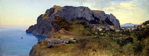 The Island of Capri, 1855, Antal Ligeti