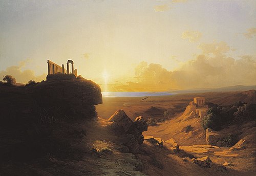 Italian Landscape, 1867, Antal Ligeti