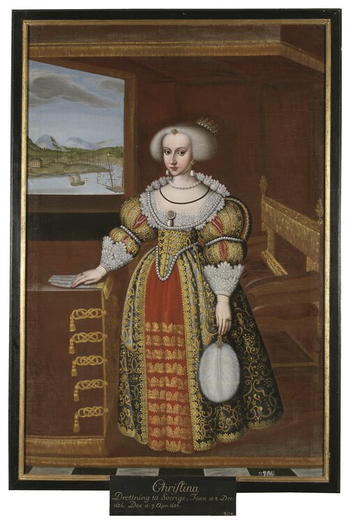 Christina (1626–1689), Queen of Sweden, mid 1630s, 1700, Jacob Heinrich Elbfas