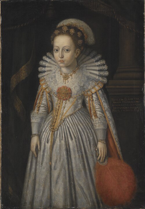Elisabet Amalia (1621-1628), prinsessa av Pfalz-Zweibrücken, dotter till Johan Kasimir av Pfalz-Zwei, 1628, Jacob Heinrich Elbfas