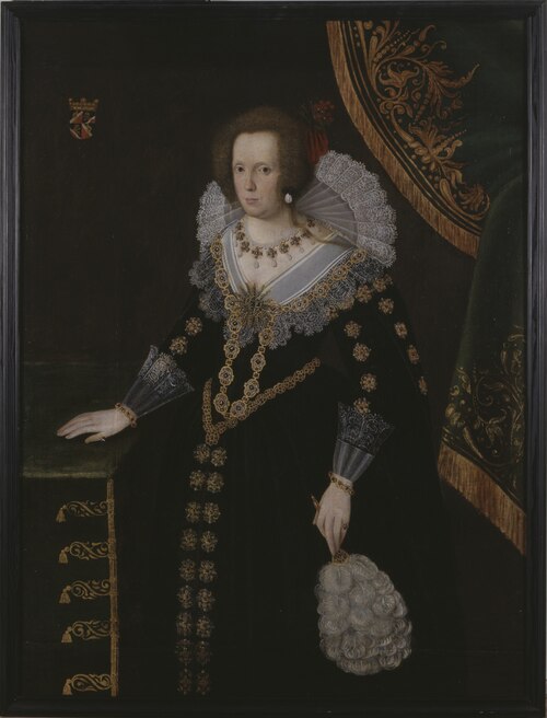 Okänd kvinna, tidigare kallad Sofia Gyllenhielm, 1650, Jacob Heinrich Elbfas