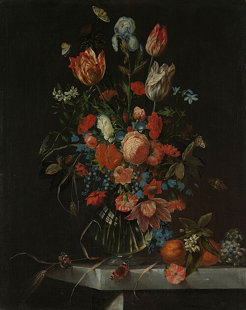 Still life with flowers, 1673, Ottmar Elliger