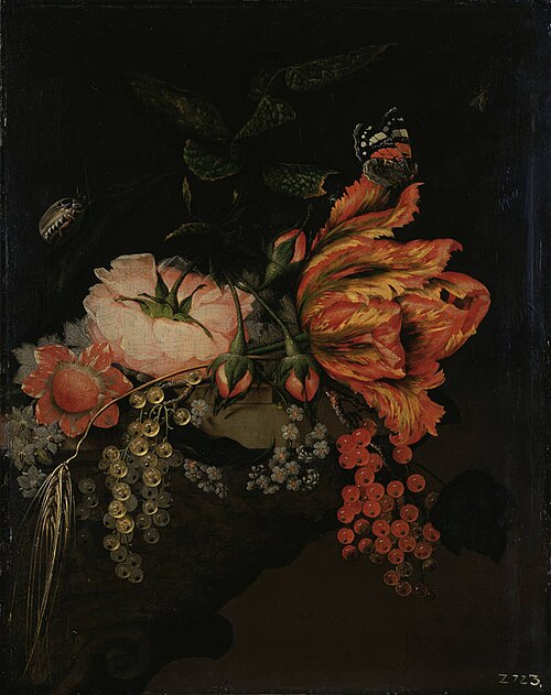 Fruit and Flowers, 1674, Ottmar Elliger