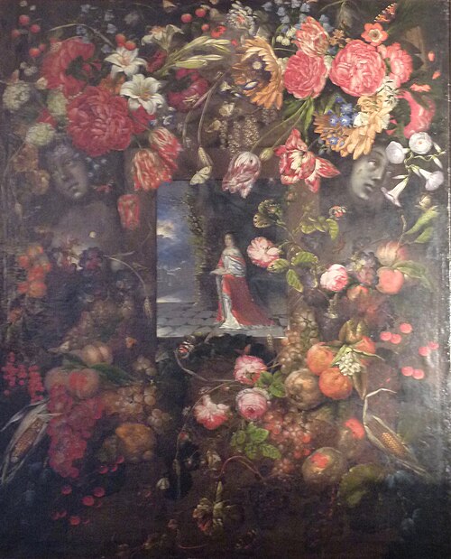 Kurfürstin Dorothea im Blumen- und Früchtekranz, 1670, Ottmar Elliger