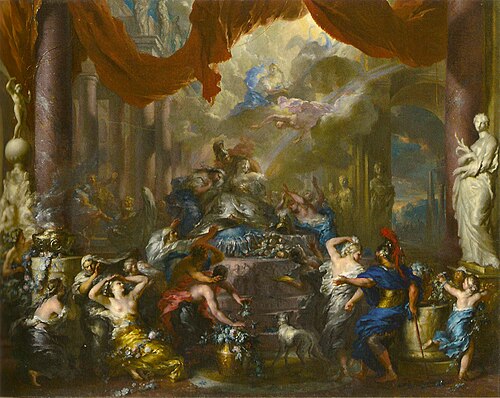 The death of Dido, 1750, Ottmar Elliger