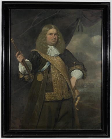 Portrait of Luitenant-Admiraal Adriaen Banckert, 1672, Hendrick Berckman