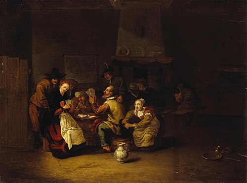 Card-Playing, 1650, Hendrick Bogaert
