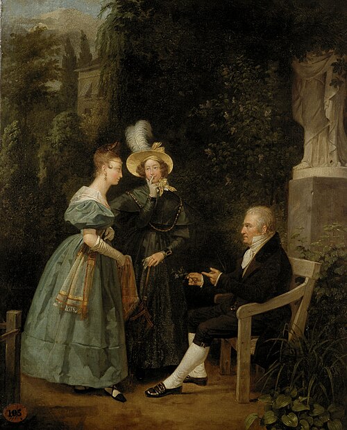 La Leçon de morale, 1832, Henri Joseph Dillens