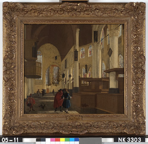 Interieur van de Oude Kerk te Amsterdam, 1712, Hendrick van Streek