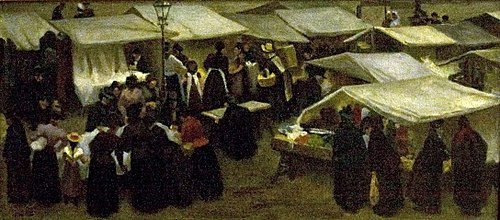 Nieuwmarkt in Amsterdam, 1897, Hendrik Adriaan Christian Dekk
