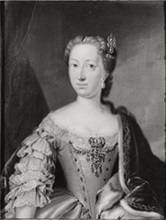 Portret van Anna van Hannover (1709-1759), echtgenote van Willem IV, 1756, Hendrik Carré