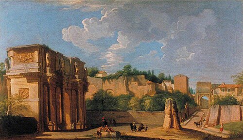 The Arch of Constantine, Rome, , Hendrik Frans van Lint