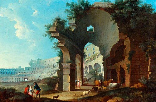 The Colosseum at Rome, , Hendrik Frans van Lint
