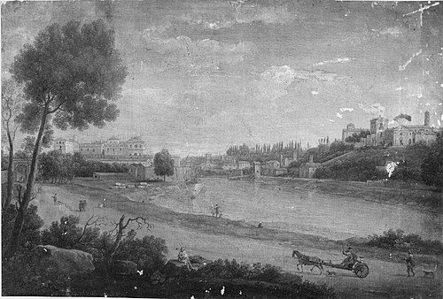 View of Rome, 1741, Hendrik Frans van Lint