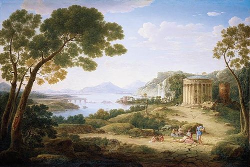 Classical Landscape, 1749, Hendrik Frans van Lint