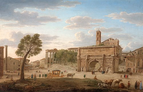 Hadrian's Arch, Rome, 1754, Hendrik Frans van Lint