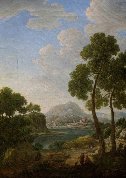 Landscape with figures and cattle, 1756, Hendrik Frans van Lint