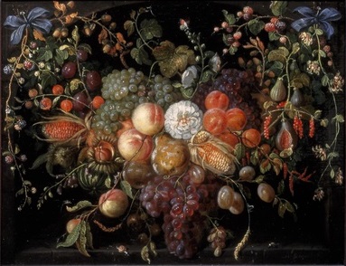 Vruchtfestoen, 1675, Hendrik Schoock