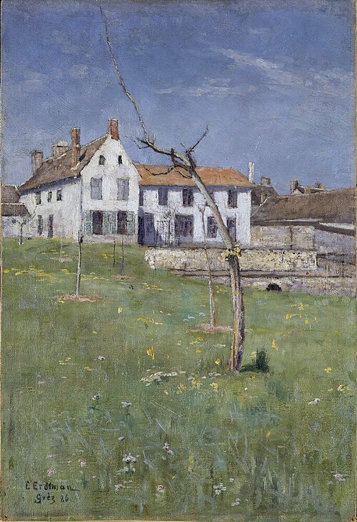 The Laurent Boarding House, Grez-sur-Loing, 1886, Elias Erdtman