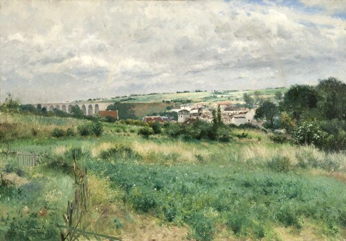 Landscape from Meudon, 1883, Johan Ericson