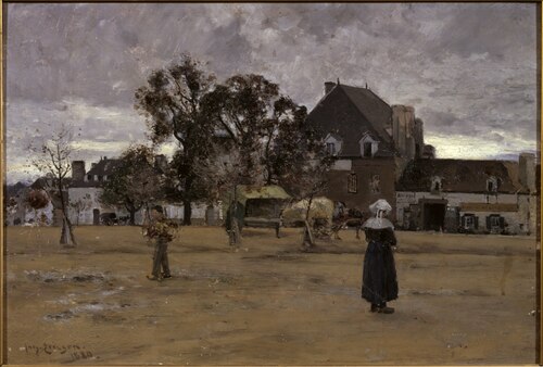 The Market Place, Concarneau, 1880, Johan Ericson