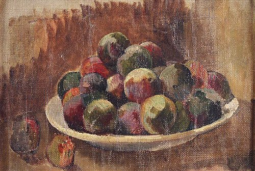 Nature morte à l'assiette de pommes, 1900, Henri Delavallée