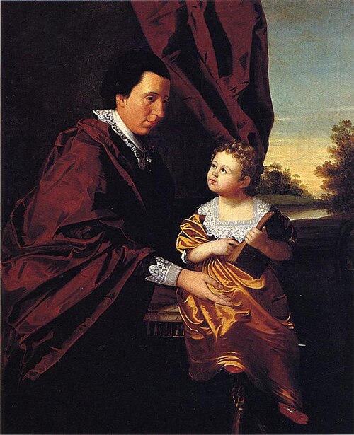 Thomas Middleton of Crowfield and His Daughter Mary", 1776, Henry Benbridge