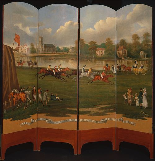 The Clarence Gold Cup at Hampton, 1815, Henry Bernard Chalon