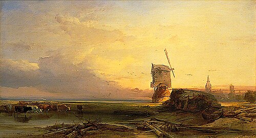 Shore Scene near Leyden, Holland, 1852, Henry Bright