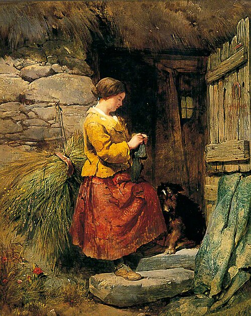 The Cottage Door, 1864, Henry Bright