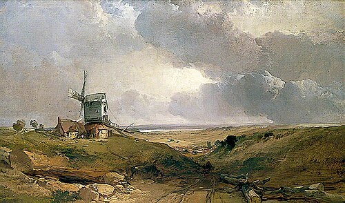 Windmill at Sheringham, Norfolk, , Henry Bright