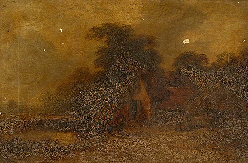 Landscape with a Cottage, , Henry Bright