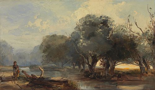On the Norfolk Broad, 1855, Henry Bright
