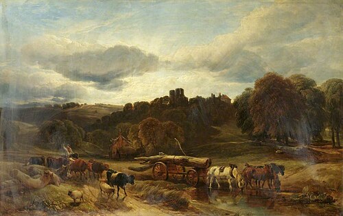 Saltwood Castle, Kent, 1851, Henry Brittan Willis