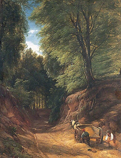 A Sunny Lane in Sussex, , Henry Brittan Willis