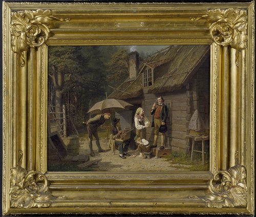 A Painter Studying Abroad, 1867, Peter Eskilsson