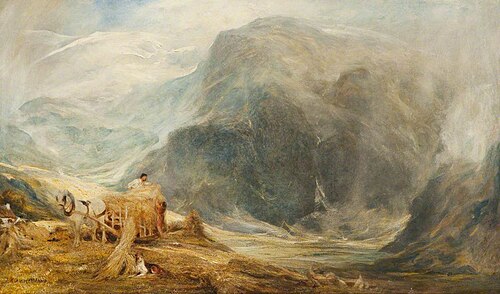 Harvest, North Wales, 1905, Henry Clarence Whaite