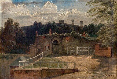 Nottingham Castle Gateway, 1837, Henry Dawson