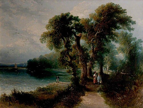 Nottingham from Wilford Grove, 1831, Henry Dawson