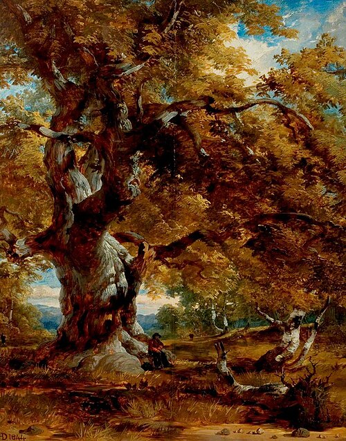 The Major Oak, 1844, Henry Dawson